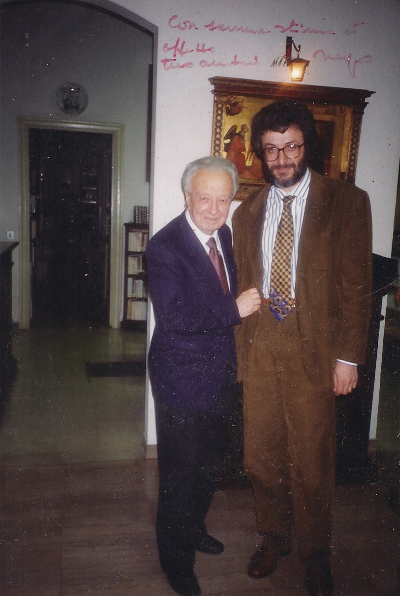 Giampiero Ascani con il professor Negro